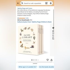 Our Little Library Vocabulary Board Book Set